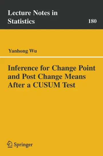 Cover of Inference for Change Point and Post Change Means After a Cusum Test