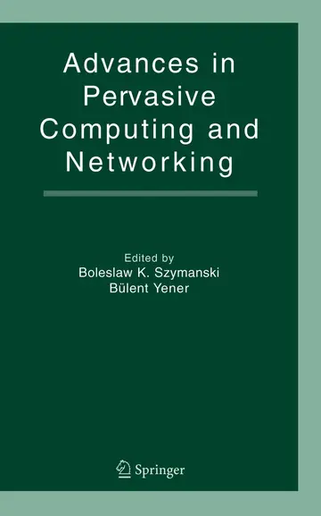 Cover of Advances in Pervasive Computing and Networking