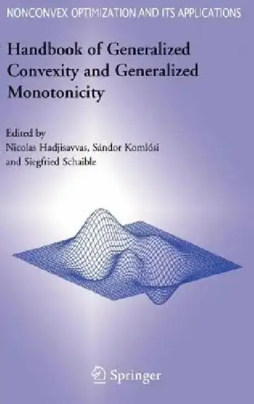 Cover of Handbook of Generalized Convexity and Generalized Monotonicity