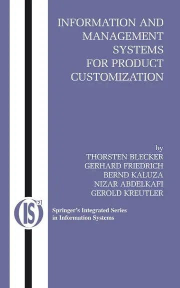 Cover of Information and Management Systems for Product Customization