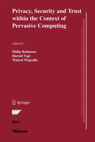 Cover of Privacy, Security and Trust within the Context of Pervasive Computing