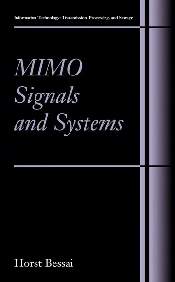 Cover of Mimo Signals and Systems