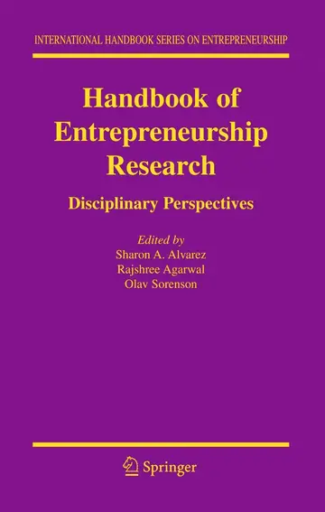 Cover of Handbook of Entrepreneurship Research