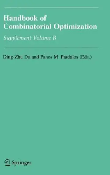 Cover of Handbook of Combinatorial Optimization