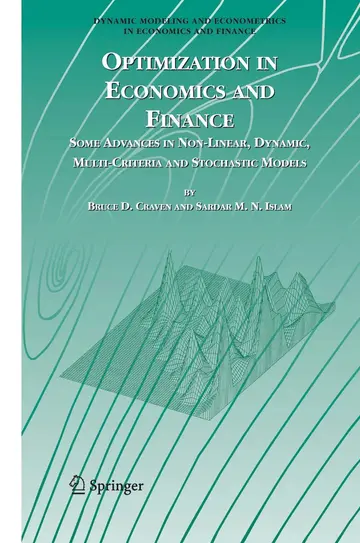 Cover of Optimization in Economics and Finance