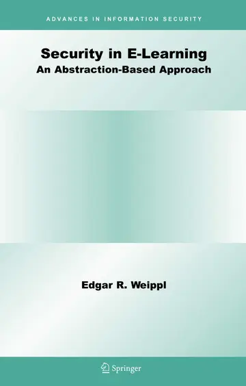 Cover of Security in E-learning
