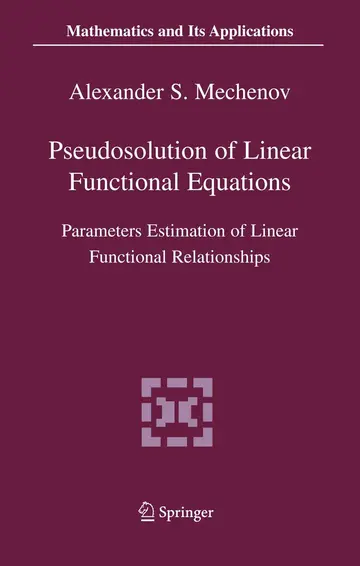 Cover of Pseudosolution of Linear Functional Equations