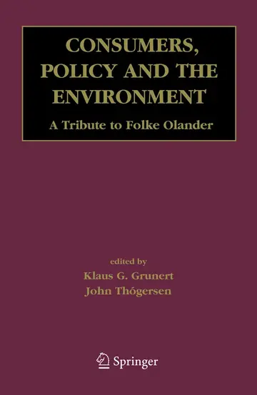 Cover of Consumers, Policy and the Environment