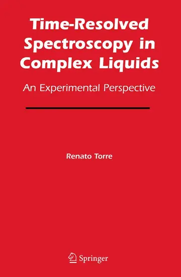 Cover of Time-Resolved Spectroscopy in Complex Liquids