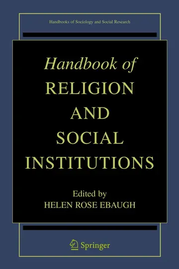 Cover of Handbook of Religion and Social Institutions
