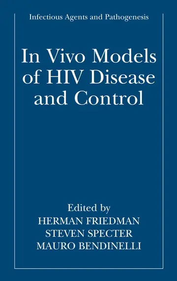 Cover of In Vivo Models of Hiv Disease and Control