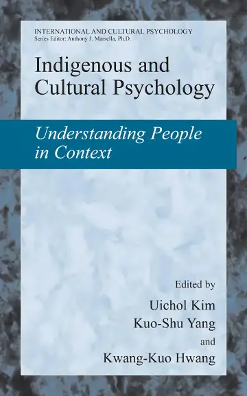 Cover of Indigenous and Cultural Psychology