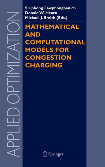 Cover of Mathematical and Computational Models for Congestion Charging