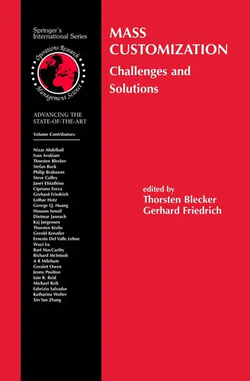 Cover of Mass Customization