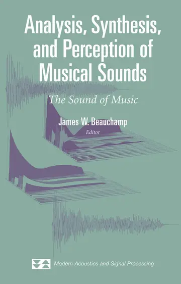 Cover of Analysis, Synthesis, and Perception of Musical Sounds
