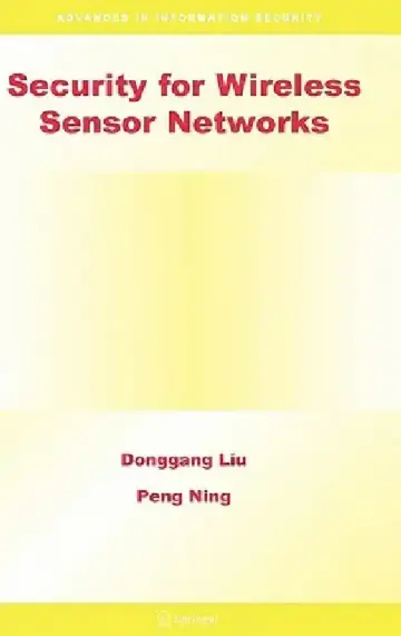 Cover of Security for Wireless Sensor Networks