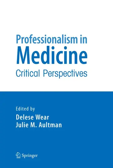 Cover of Professionalism in Medicine