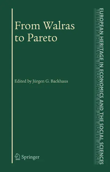 Cover of From Walras to Pareto