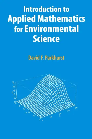 Cover of Introduction to Applied Mathematics for Environmental Science