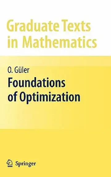 Cover of Foundations of Optimization