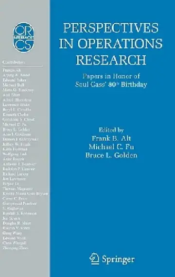Cover of Perspectives in Operations Research