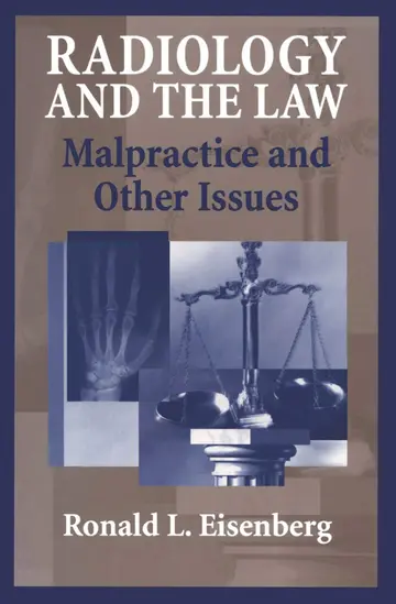 Cover of Radiology and the Law