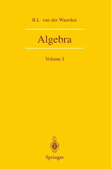 Cover of Algebra Volume 1