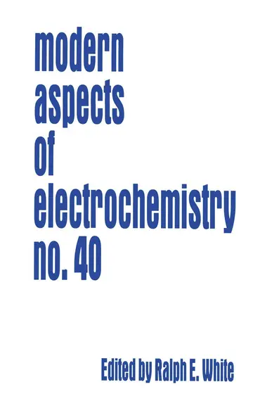 Cover of Modern Aspects of Electrochemistry 40