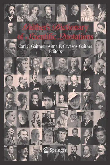 Cover of Gaithers Dictionary of Scientific Quotations, 2 Volumes Set