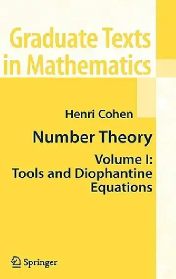 Cover of Number Theory, Volume 1
