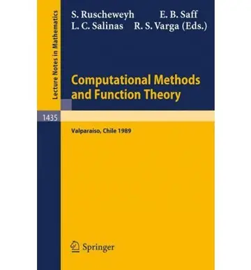 Cover of Computational Methods and Function Theory