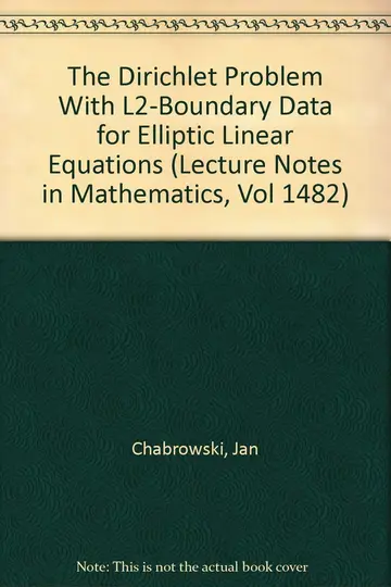 Cover of The Dirichlet Problem with L2-Boundary Data for Elliptic Linear Equations