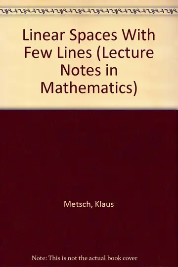 Cover of Linear Spaces with Few Lines
