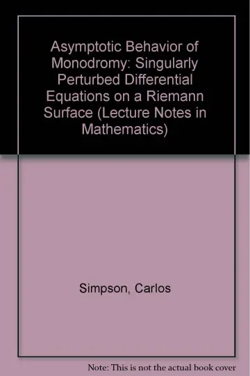 Cover of Asymptotic Behavior of Monodromy