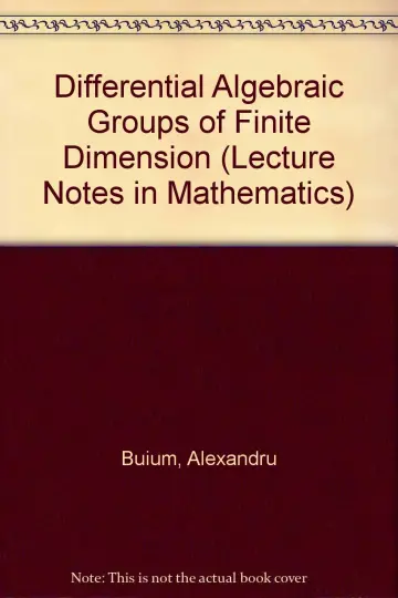 Cover of Differential Algebraic Groups of Finite Dimension