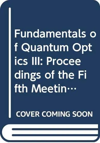 Cover of Fundamentals of Quantum Optics III