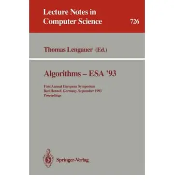 Cover of Algorithms -Esa '93