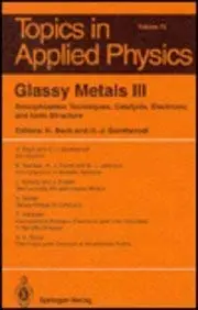 Cover of Glassy Metals III