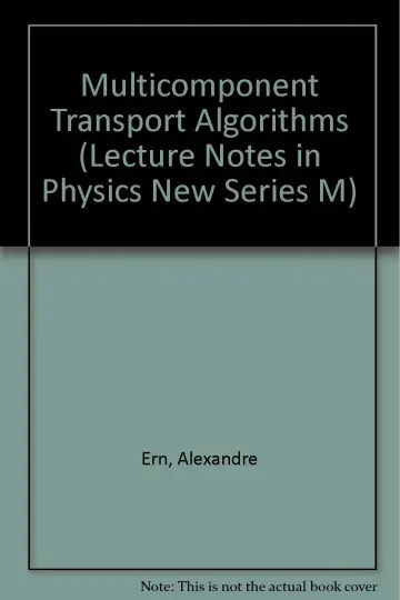 Cover of Multicomponent Transport Algorithms
