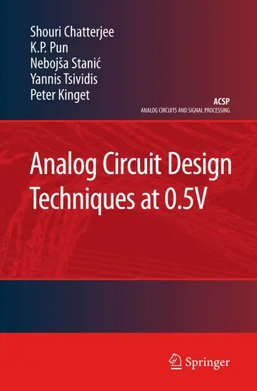 Cover of Analog Circuit Design Techniques at 0.5V
