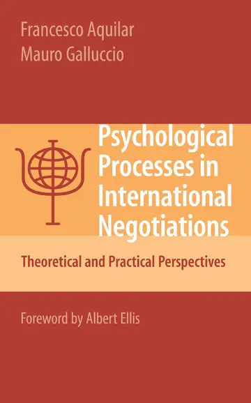 Cover of Psychological Processes in International Negotiations