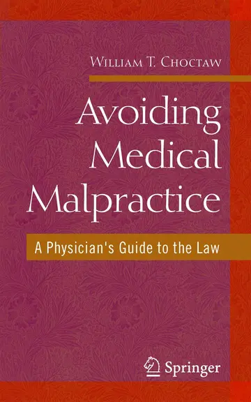Cover of Avoiding Medical Malpractice