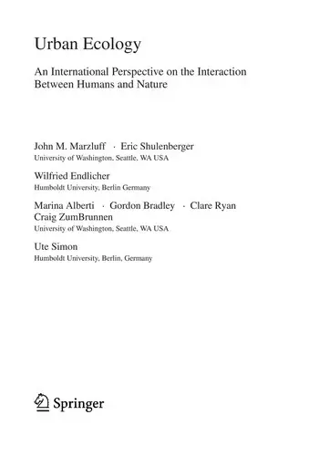 Cover of Urban Ecology
