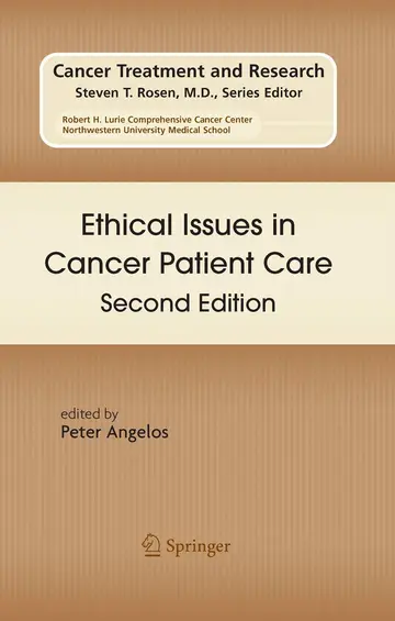 Cover of Ethical Issues in Cancer Patient Care 2/Ed