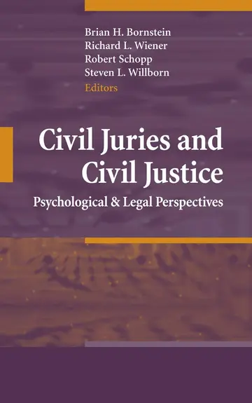 Cover of Civil Juries and Civil Justice