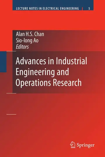 Cover of Advances in Industrial Engineering and Operations Research