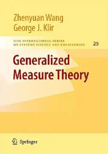Cover of Generalized Measure Theory