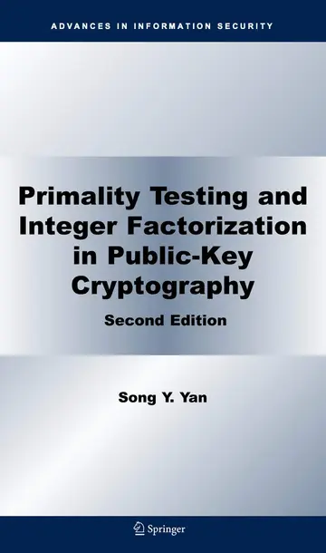 Cover of Primality Testing and Integer Factorization in Public-Key Cryptography, 2Nd Edition