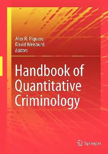 Cover of Handbook of Quantitative Criminology
