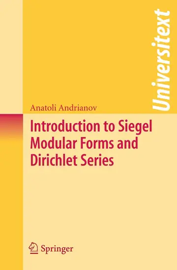 Cover of Introduction to Siegel Modular Forms and Dirichlet Series